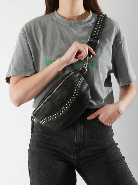 Belt Bag Leather Basilic pepper Black glam BGLA32 other view 1