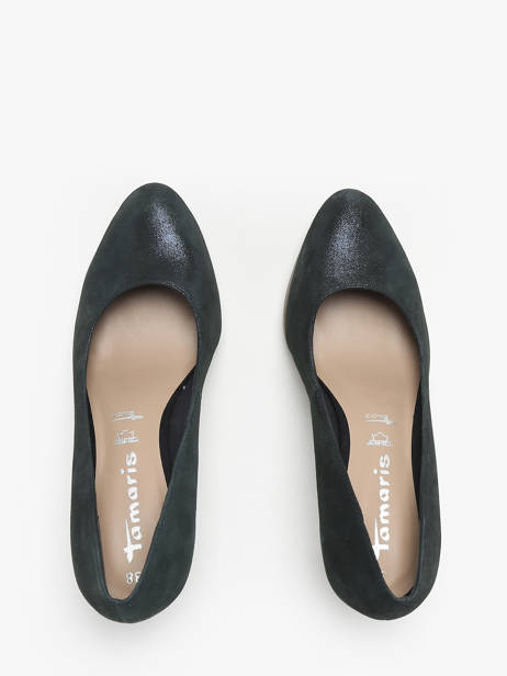 Escarpins En Cuir Tamaris Bleu accessoires 41 vue secondaire 4