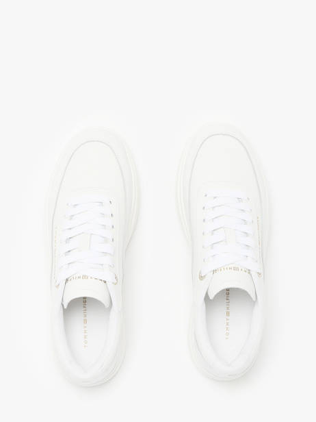 Sneakers En Cuir Tommy hilfiger Blanc accessoires 8800YBS vue secondaire 4