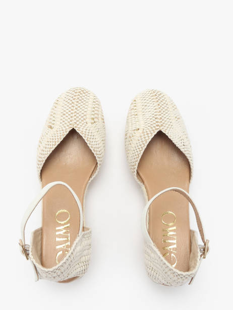 Espadrilles Talon Compensé Belmira Gaimo Beige accessoires BELMIRA vue secondaire 3