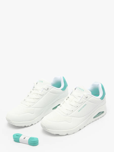 Sneakers Uno Pop Back Skechers Blanc accessoires 177092 vue secondaire 2