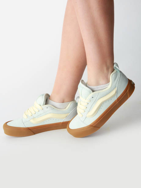 Sneakers Knu Skool En Cuir Vans Bleu accessoires D6Z887 vue secondaire 1