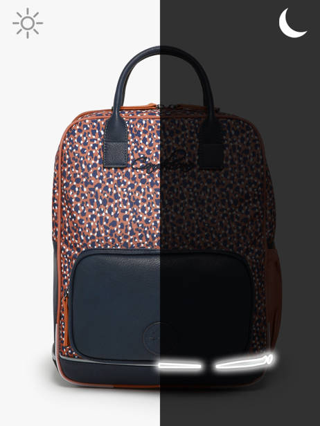 2-compartment Backpack Cameleon Brown vintage fantasy PBVGSD37 other view 7