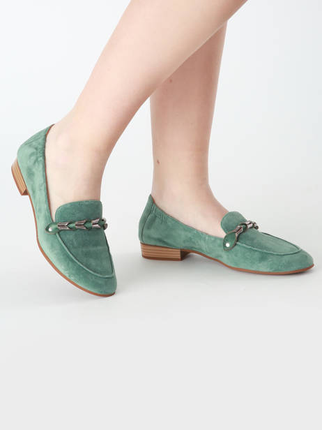 Mocassins Zanga En Cuir Mam'zelle Vert accessoires CSIRK28 vue secondaire 1