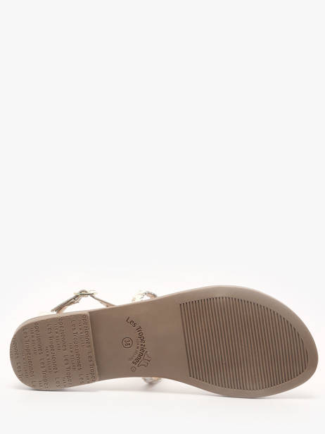 Nu-pieds Diah En Cuir Les tropeziennes Blanc accessoires DIAH vue secondaire 4