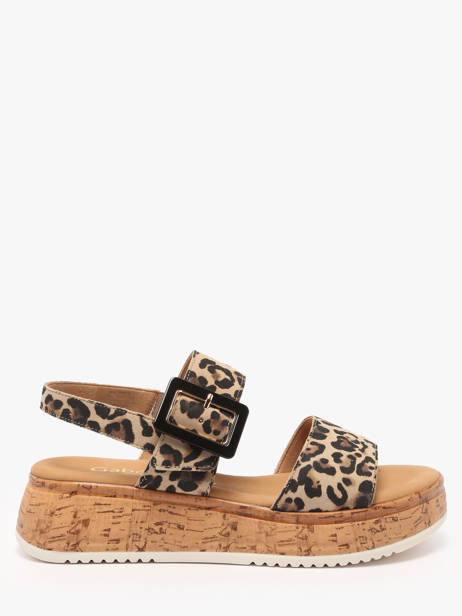 Sandales En Cuir Gabor Beige accessoires 90