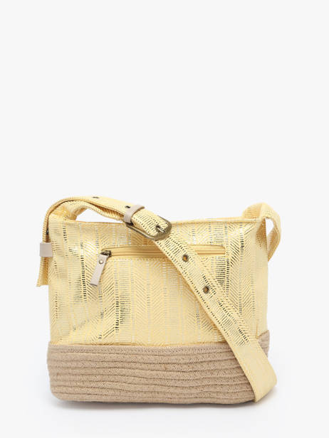 Sac Shopping Guimauve Le voyage en panier Jaune guimauve PM750 vue secondaire 4