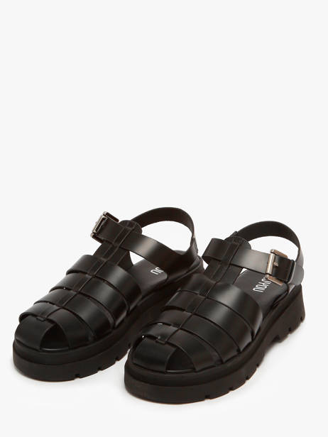Sandales Tate En Cuir Nuyou Noir accessoires 37125 vue secondaire 1
