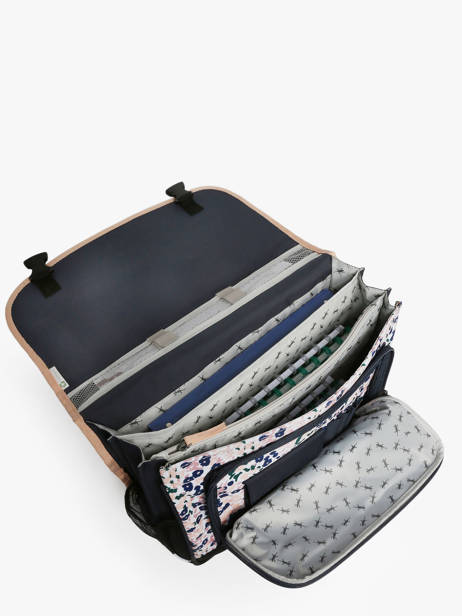 Satchel For Kids 3 Compartments Cameleon Blue actual CA41 other view 3