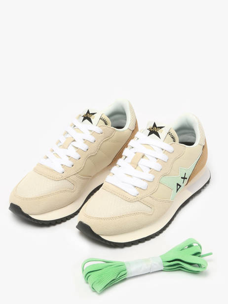 Sneakers Stargirl Glitter Sun68 Beige women Z35212 other view 1