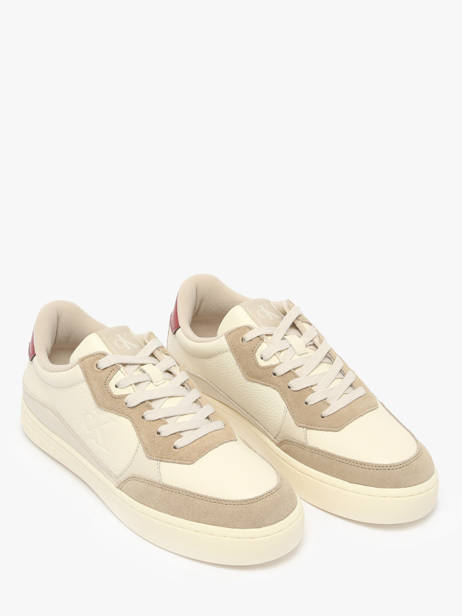 Sneakers In Leather Calvin klein jeans Beige men 1153OLH other view 2