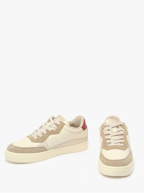 Sneakers In Leather Calvin klein jeans Beige men 1153OLH other view 3