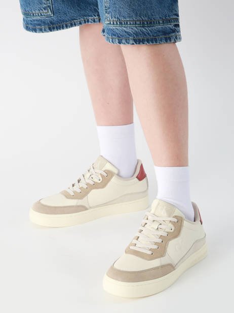 Sneakers In Leather Calvin klein jeans Beige men 1153OLH other view 1