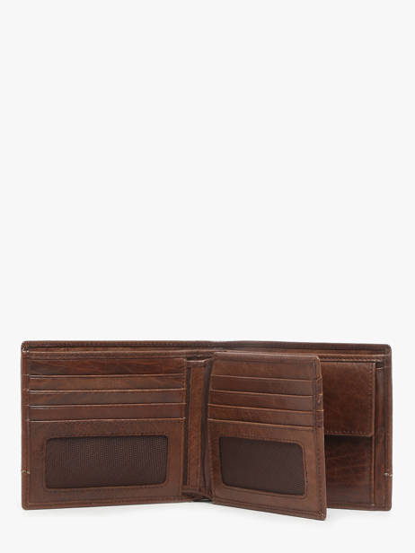 Checkholder With Card Holder Leather Maverick Brown rough gear MAVRG005 other view 1