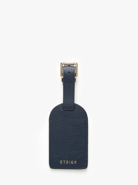 Luggage Tag Tradition Cuir Etrier Blue tradition ETRA901M other view 2