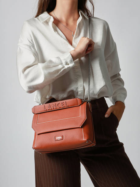 Shoulder Bag Ninon Leather Lancel Red ninon A13782 other view 1