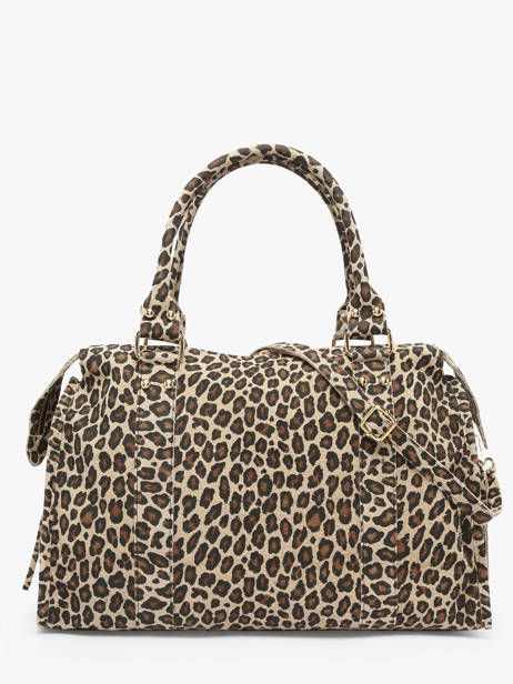 Shoulder Bag Velvet Leopardo Leather Milano Beige velvet leopardo VL24095 other view 4
