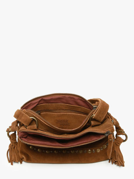 Shoulder Bag Houston Leather Basilic pepper Brown houston BHOU82 other view 3