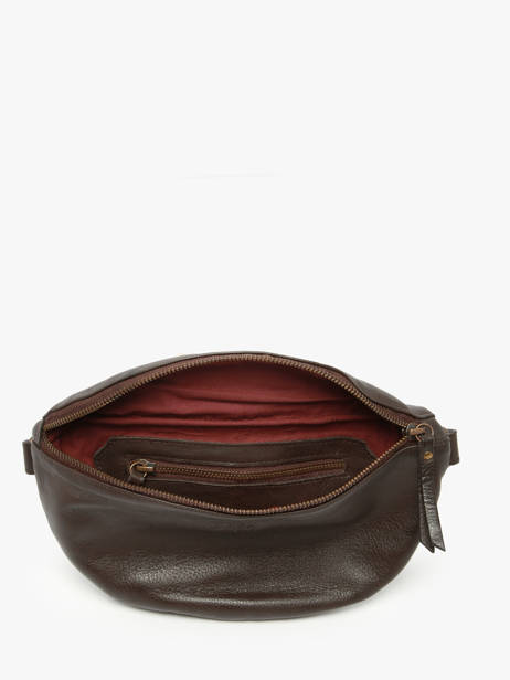 Sac Banane Cow Cuir Basilic pepper Marron cow BCOW55 vue secondaire 3