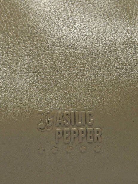 Coin Purse Leather Basilic pepper Green cow BCOW99 other view 3
