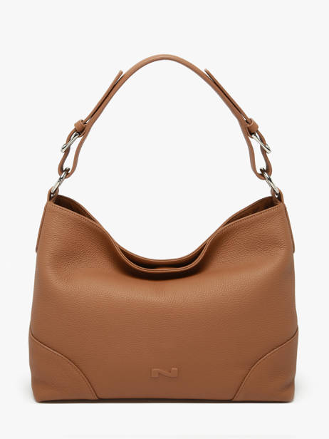 Sac Porté épaule Tango Bis Cuir Nathan baume Marron nathan 52