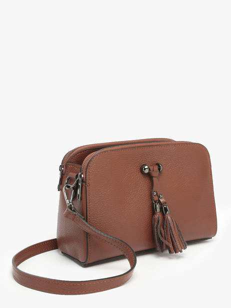 Leather Caviar Crossbody Bag Milano Brown caviar CA21101 other view 1