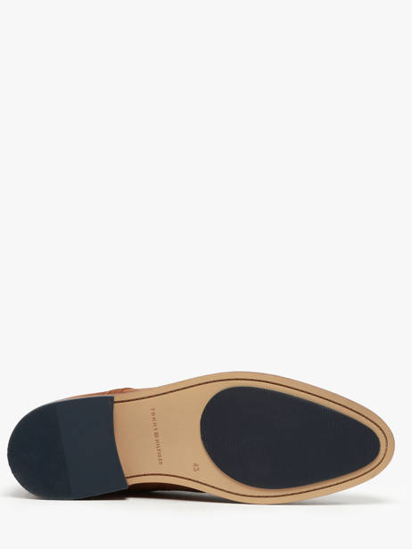 Chaussures De Ville Montante En Cuir Tommy hilfiger Marron men 5726GVQ vue secondaire 5