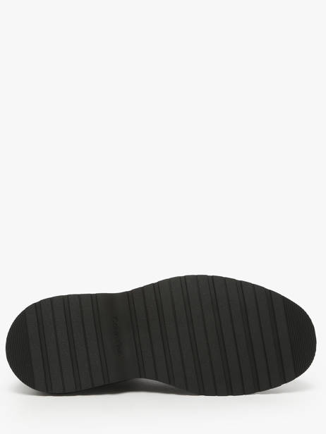 Sneakers In Leather Calvin klein jeans Black men YM01372 other view 5