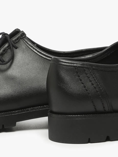 Derby Shoes In Leather Kleman Black women PADRINI other view 3