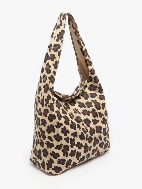 Shoulder Bag Velvet Leopardo Milano Beige velvet leopardo VL25065 other view 2