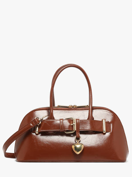 Shoulder Bag London Patent Miniprix Brown london KJ62072