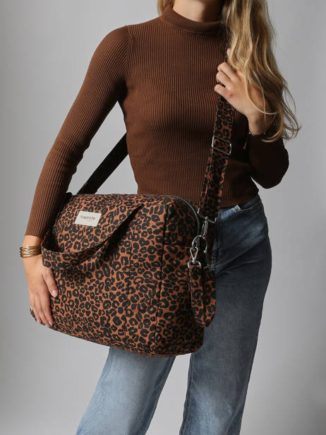 Recycled Cotton Darcy Shoulder Bag Rivedroite Blue wild tribe DARCYWIL other view 1