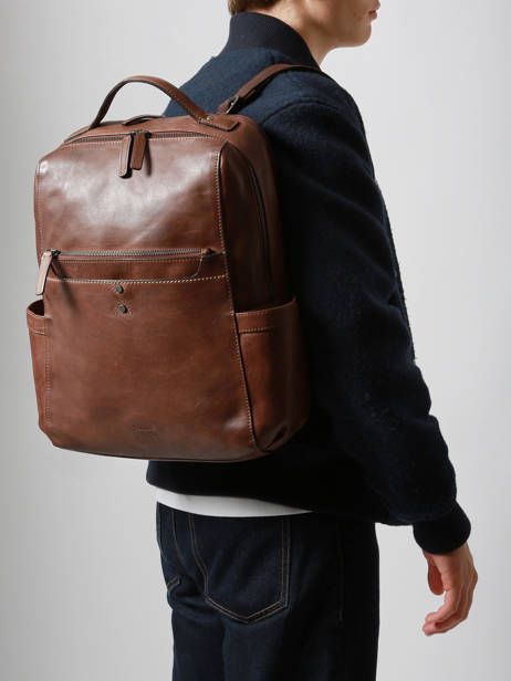 Backpack Basilic pepper Brown traveler BTRA10 other view 1