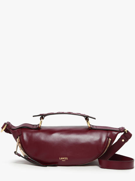 Small Leather Origami Crossbody Bag Lancel Violet origami A12527