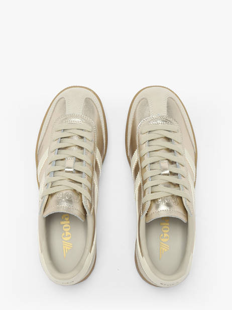 Sneakers In Leather Gola Gold women CLB783 other view 4