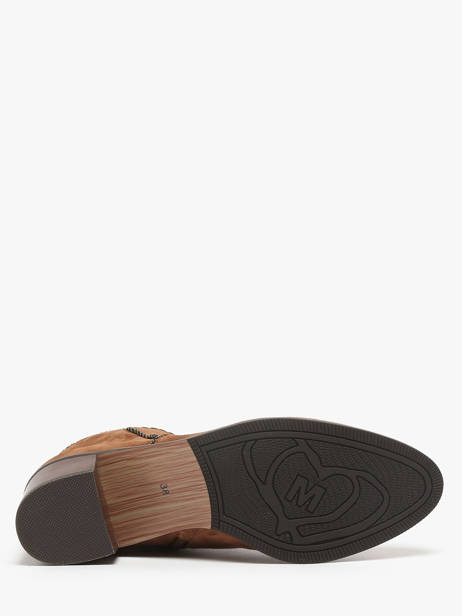 Bottines à Talon Tiglon En Cuir Mam'zelle Marron women CSIUY48 vue secondaire 5