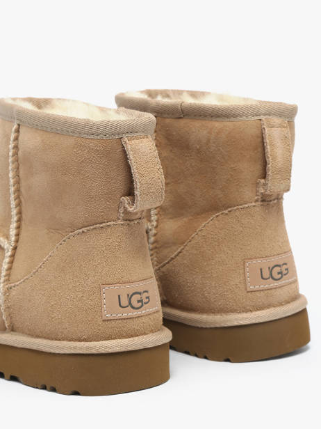 Classic Mini Ii Boots In Leather Ugg Beige women 1016222 other view 3