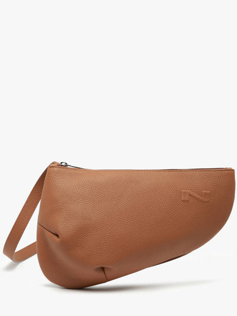 Leather Crossbody Bag Large City Perle Nathan baume Brown n city 1