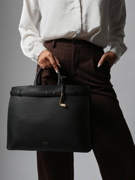 Shopping Bag Faubourg Leather Lancel Black faubourg A13792 other view 1