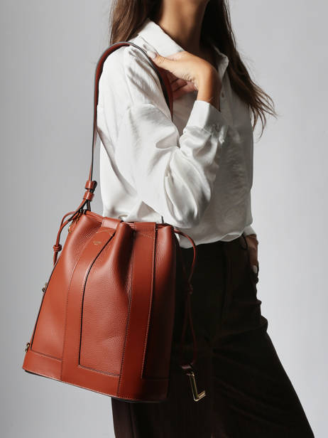 Sac Bandoulière Elles Cuir Lancel Rouge elles A13980 vue secondaire 1