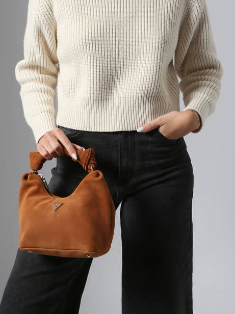 Handbag Isotta Suede Guess Brown isotta SG966001 other view 1