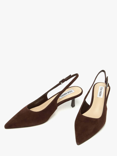 Stiletto Heel Pumps In Leather Steve madden Brown women 11003902 other view 1
