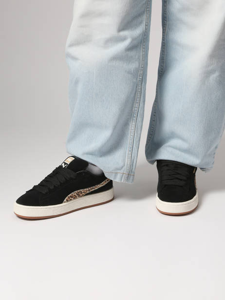 Sneakers In Leather Puma Black women 40486201 other view 1