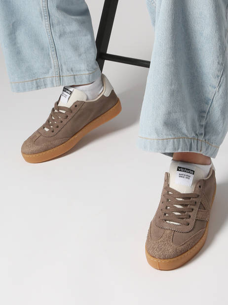 Sneakers Berlin In Leather Victoria Brown women 1126229 other view 1