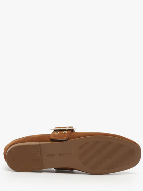 Ballerinas With Straps In Leather Steve madden Brown women 11004770 other view 4