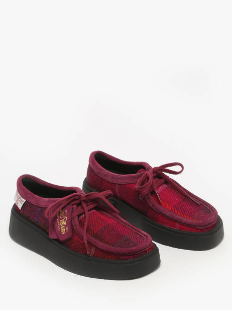 Derby Shoes Clarks Red women 26184947 other view 1