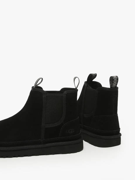 Boots Neumel Chelsea In Leather Ugg Black men 1121644 other view 2