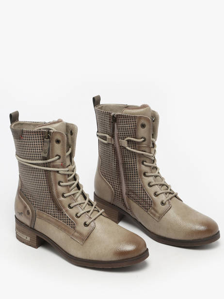 Bottines Mustang Beige women M0062001 vue secondaire 1