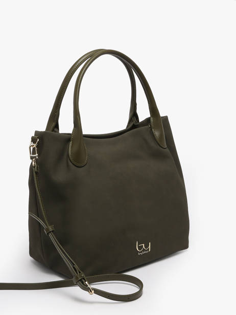 Shoulder Bag Daisy Suede By byblos Green daisy suede BS66B01S other view 2