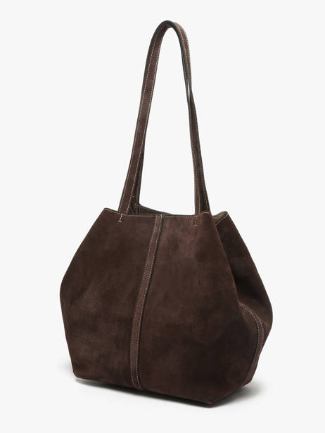 Sac Porté épaule Cabas Cuir Vanessa bruno Marron cabas 29V40874 vue secondaire 2